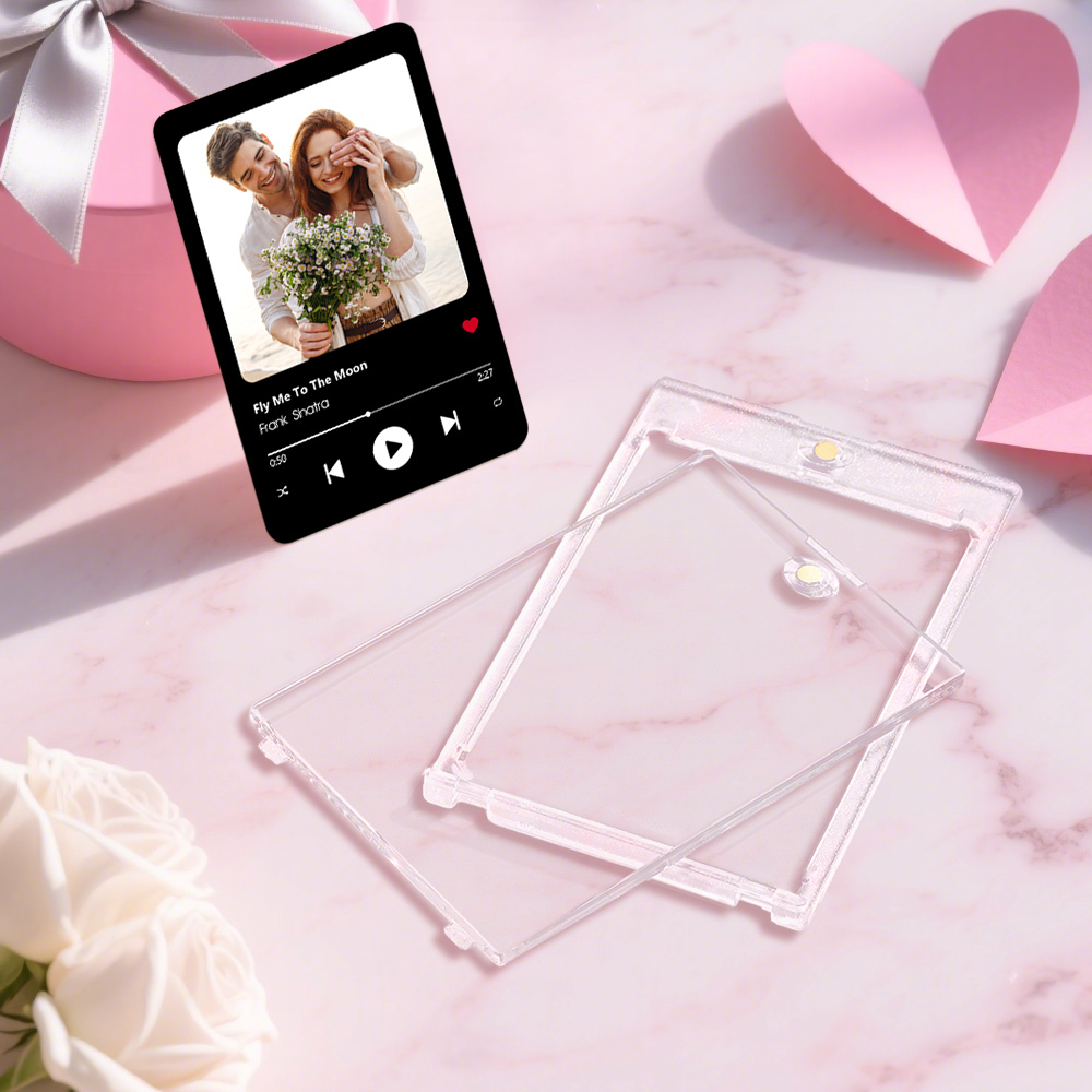 Custom Couple Card Personalized Love Gift for Anniversary, Valentine's Day or Birthday - MySpotifyGlass