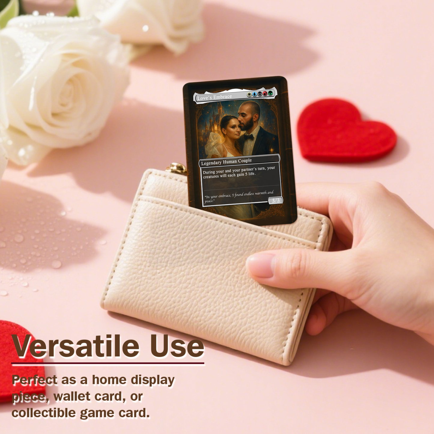 Custom Anime Couples Magic Card Personalized Photo Magic Anime Card Gift for Couples