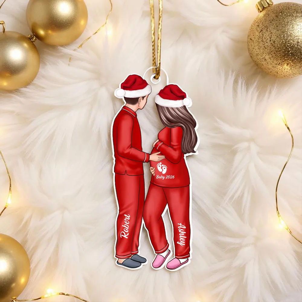 Expecting Parents Christmas Pregnancy - Personalized Acrylic Ornament