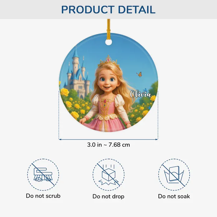 Personalised Ceramic Christmas Ornaments with Picture for Kids - MySpotifyGlass