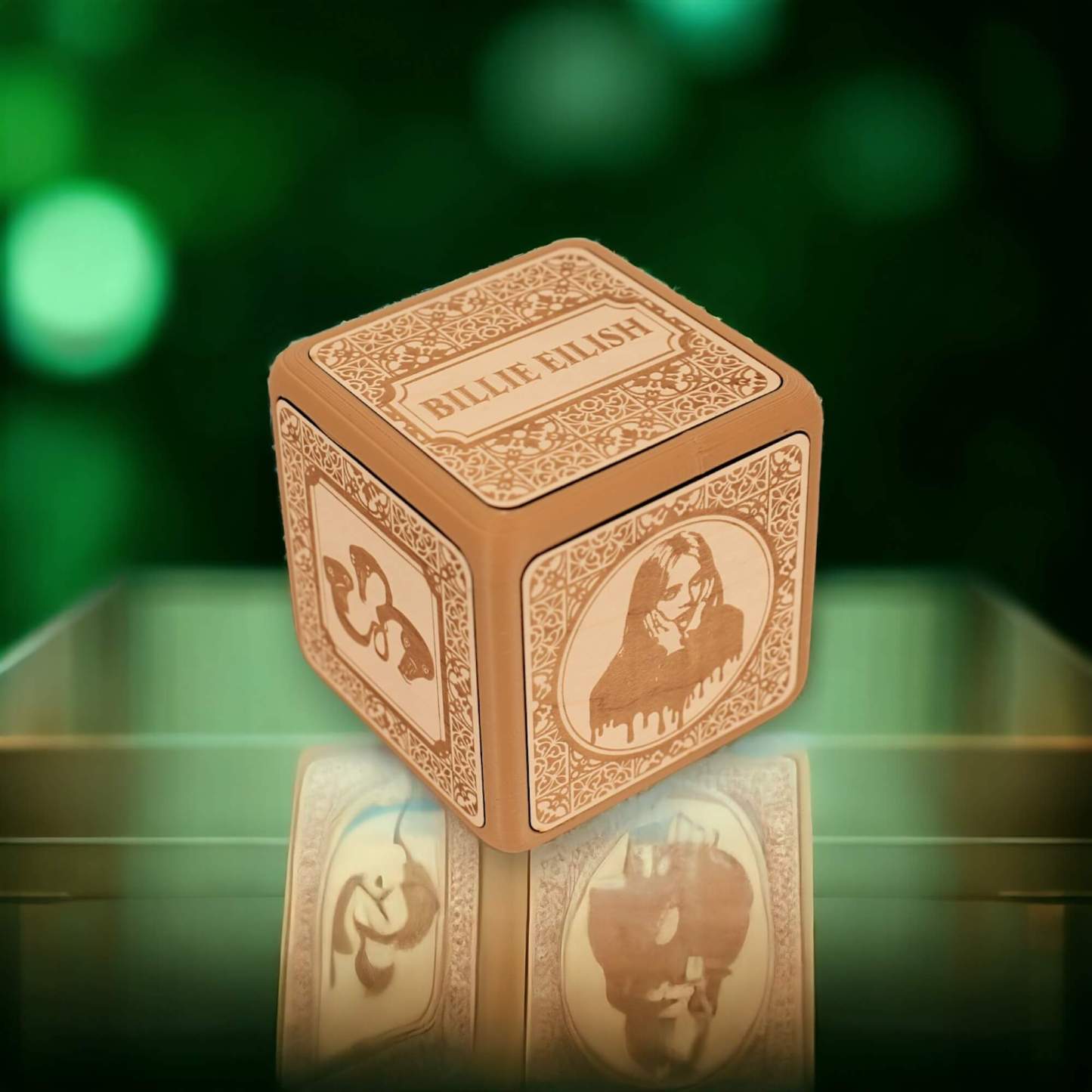 Custom Photos and Songs Music Box Tap to Play Songs Personalized Engraved Music Box