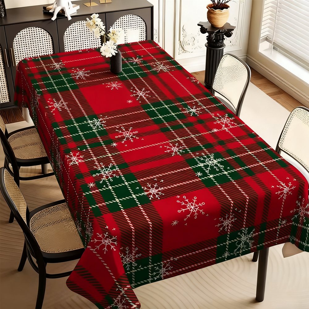 Christmas New Arrival Tablecloth, Digital Printed Festive Dining Table Cover, Holiday Home Decoration - MySpotifyGlass