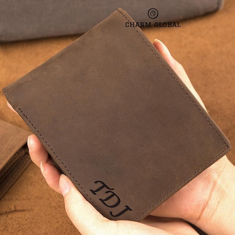 Mens Wallet, Wallets For Men, Wallet, Engraved Wallet, Leather Wallet, Grandson Wallet, Personalized Wallet, To My Son Wallet, W22