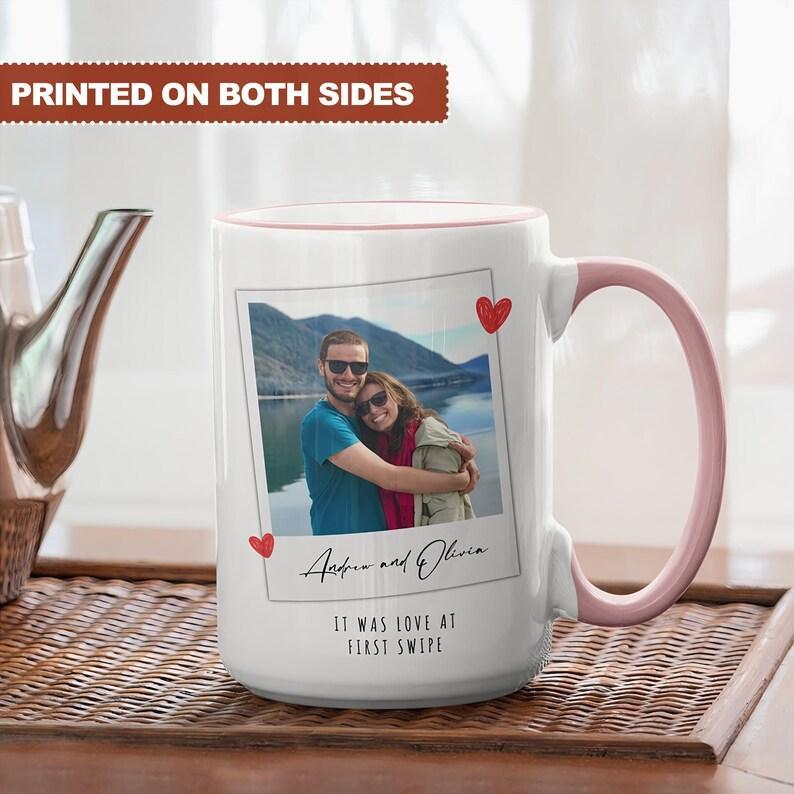 Personalized Anniversary gift, Valentines Day gift, Romantic Gift for Couples, Mug for Couple, Custom Photo Mug, husband valentines day gift