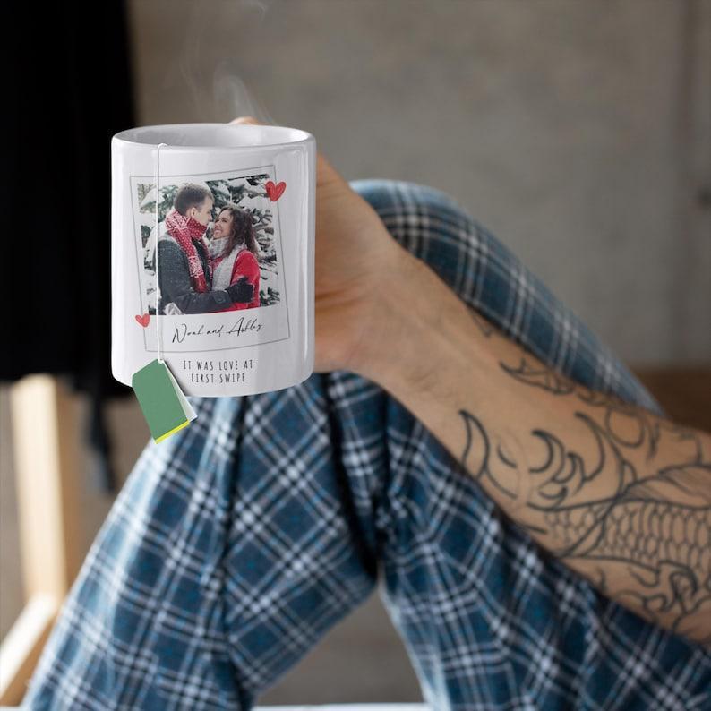 Personalized Anniversary gift, Valentines Day gift, Romantic Gift for Couples, Mug for Couple, Custom Photo Mug, husband valentines day gift