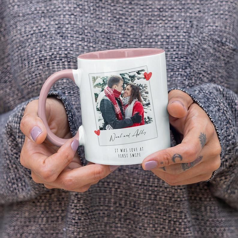 Personalized Anniversary gift, Valentines Day gift, Romantic Gift for Couples, Mug for Couple, Custom Photo Mug, husband valentines day gift