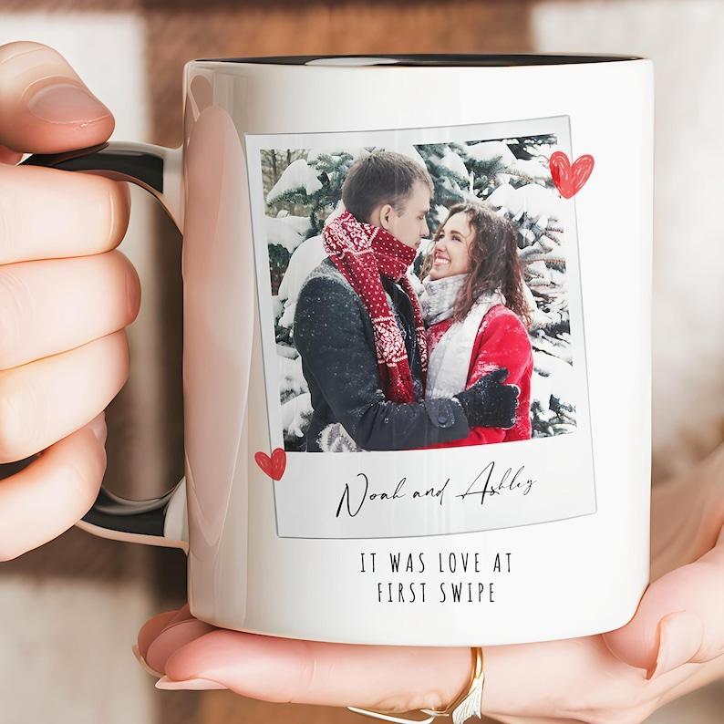Personalized Anniversary gift, Valentines Day gift, Romantic Gift for Couples, Mug for Couple, Custom Photo Mug, husband valentines day gift