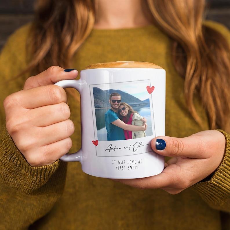 Personalized Anniversary gift, Valentines Day gift, Romantic Gift for Couples, Mug for Couple, Custom Photo Mug, husband valentines day gift