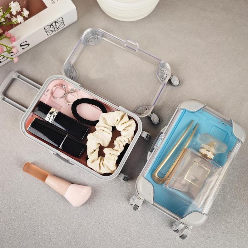 Custom Name Mini Suitcase Hangover Organizer,Bachelorette Weekend Gift Idea,Girls Trip Party Favor,Sleepover Party Survival Pack