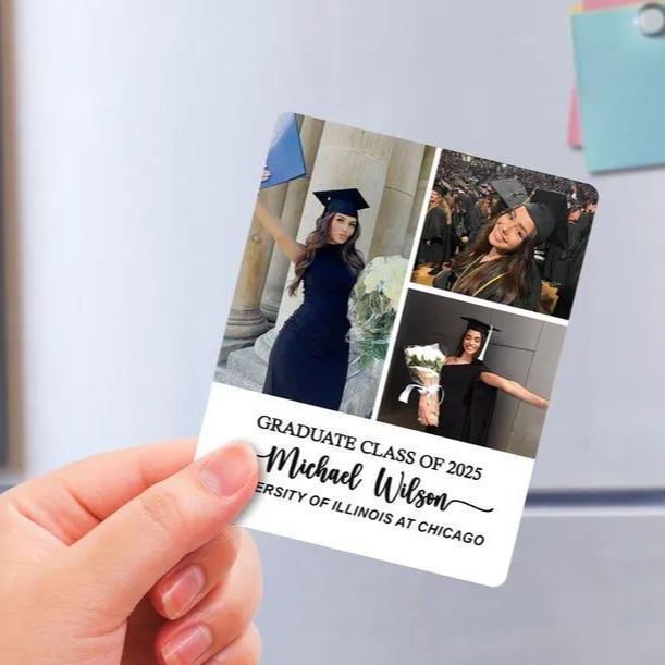 Personalized Fridge Magnets Custom Photo Magnets for her Photo magnets Graduation Gifts