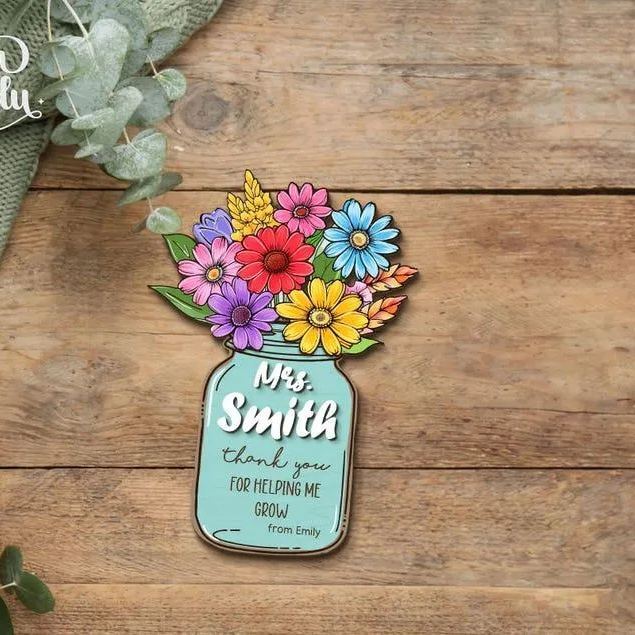 Personalized Teacher Fridge Magnet, Custom Teacher Wooden Magnets Teacher Gifts From Student, Teacher Locker Magnets,Thank You Teacher Gift