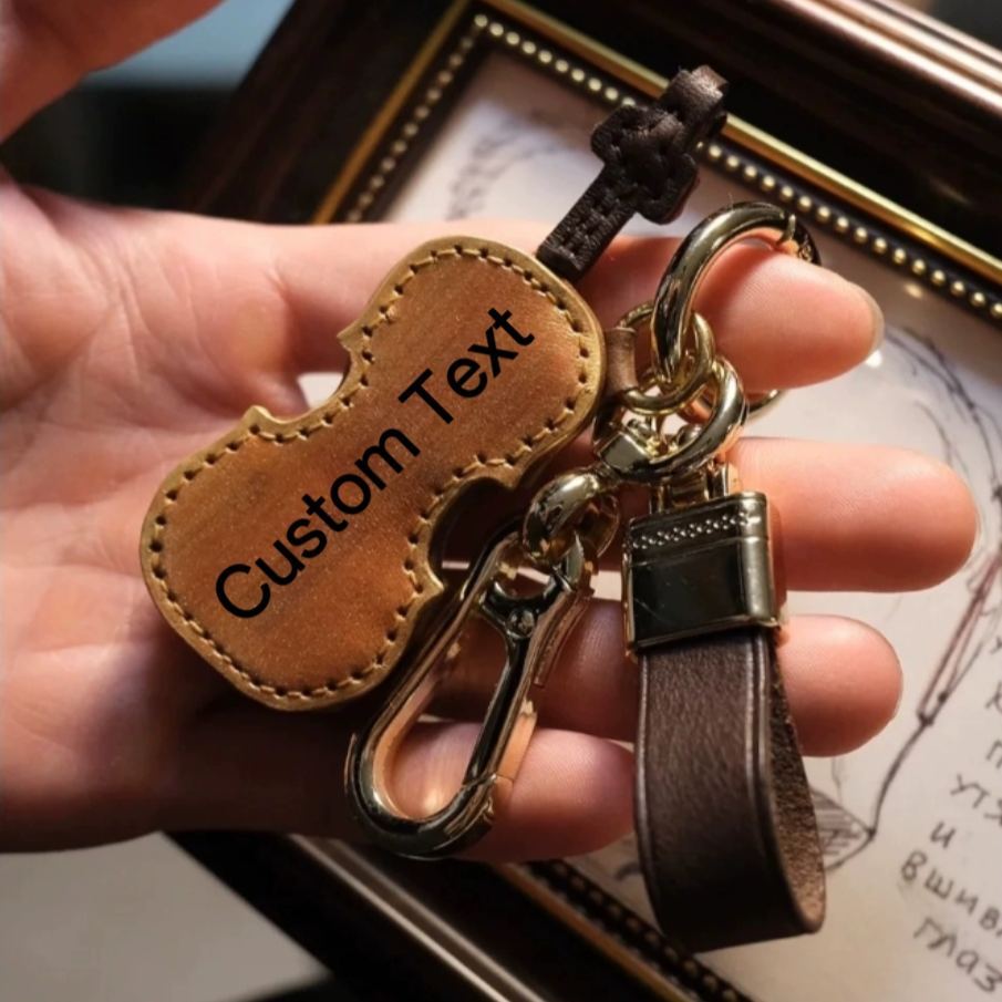 Custom Violin Keychain Personalized Keychain Gift