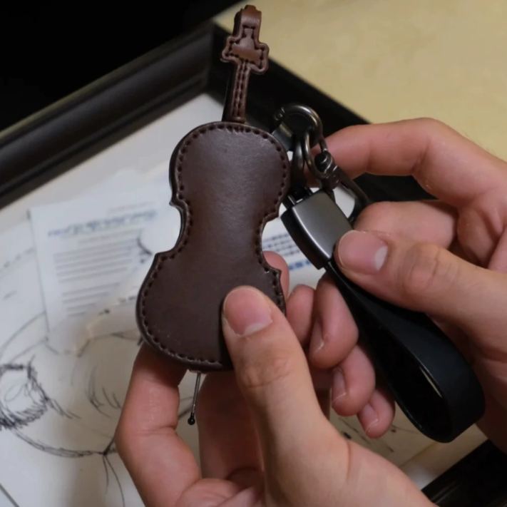 Custom Violin Keychain Personalized Keychain Gift