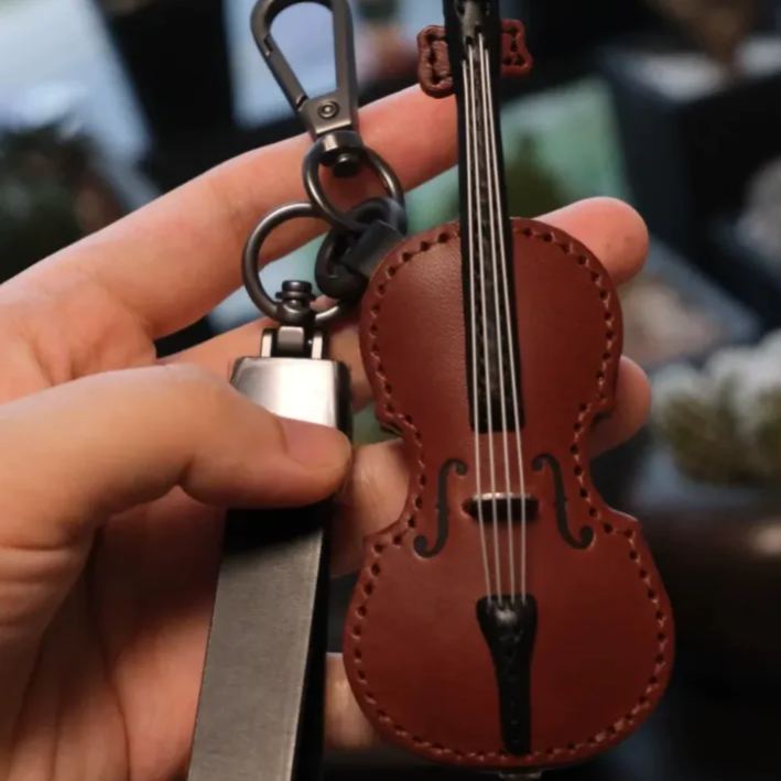 Custom Violin Keychain Personalized Keychain Gift