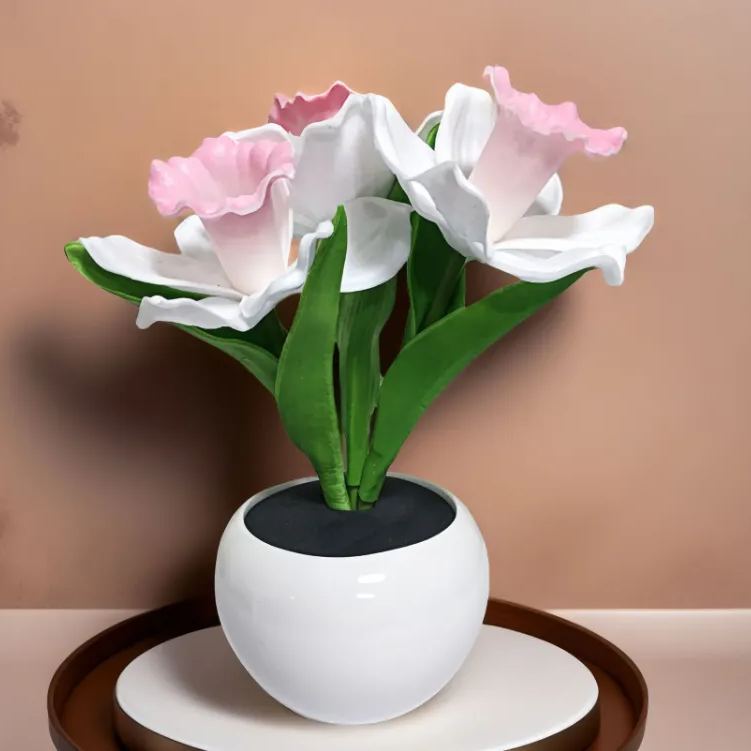 Artificial Daffodil Night Light  LED Flower Table Lamp with Touch Switch, Romantic Ambient Lamp for Bedroom Desk Decor