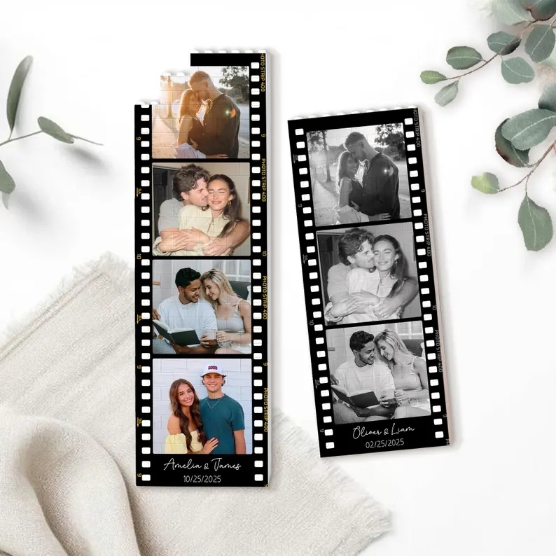Custom Photo Filmstrip Building Block, Personalized Anniversary Memory Block, Romantic Home Decor, Gift for Boyfriend or Girlfriend