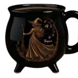Personalized Witch Cauldron Mug Gothic Halloween Coffee Cup