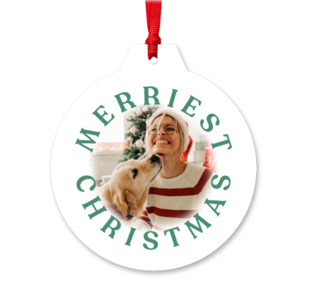 Custom Christmas Pendant Personalized Commemorative Gift Ornaments Photo Hanging Ornament