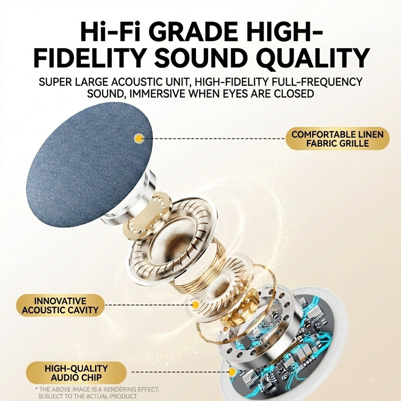 2026 New Sleep Pillow Speaker, Bluetooth Pillow Speaker Custom Birth Flower for Mum Ultra-Thin Stereo Bass with Timer and White Noise Sleep Aid Function, Sleep Headphones for Adult
