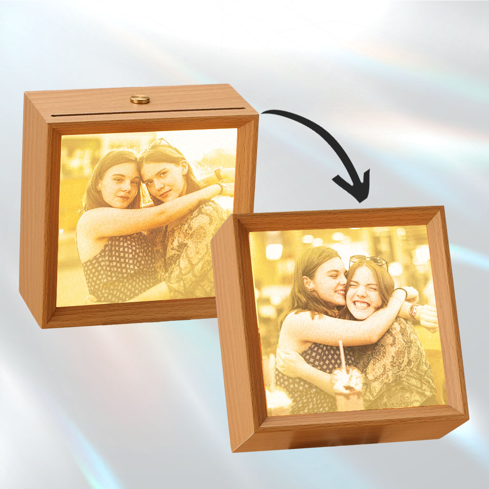 Custom Lenticular Photo Lamp 2 in 1 Frame Gifts for Besties