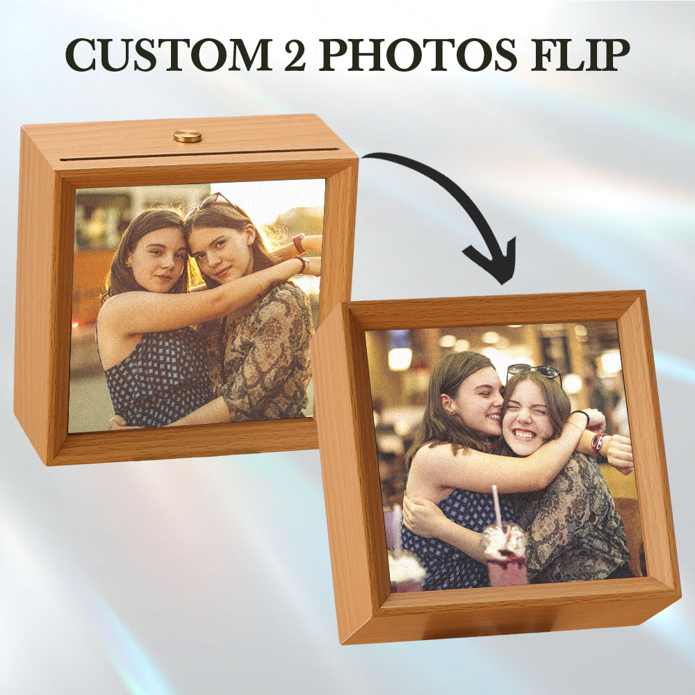 Custom Lenticular Photo Lamp 2 in 1 Frame Gifts for Besties
