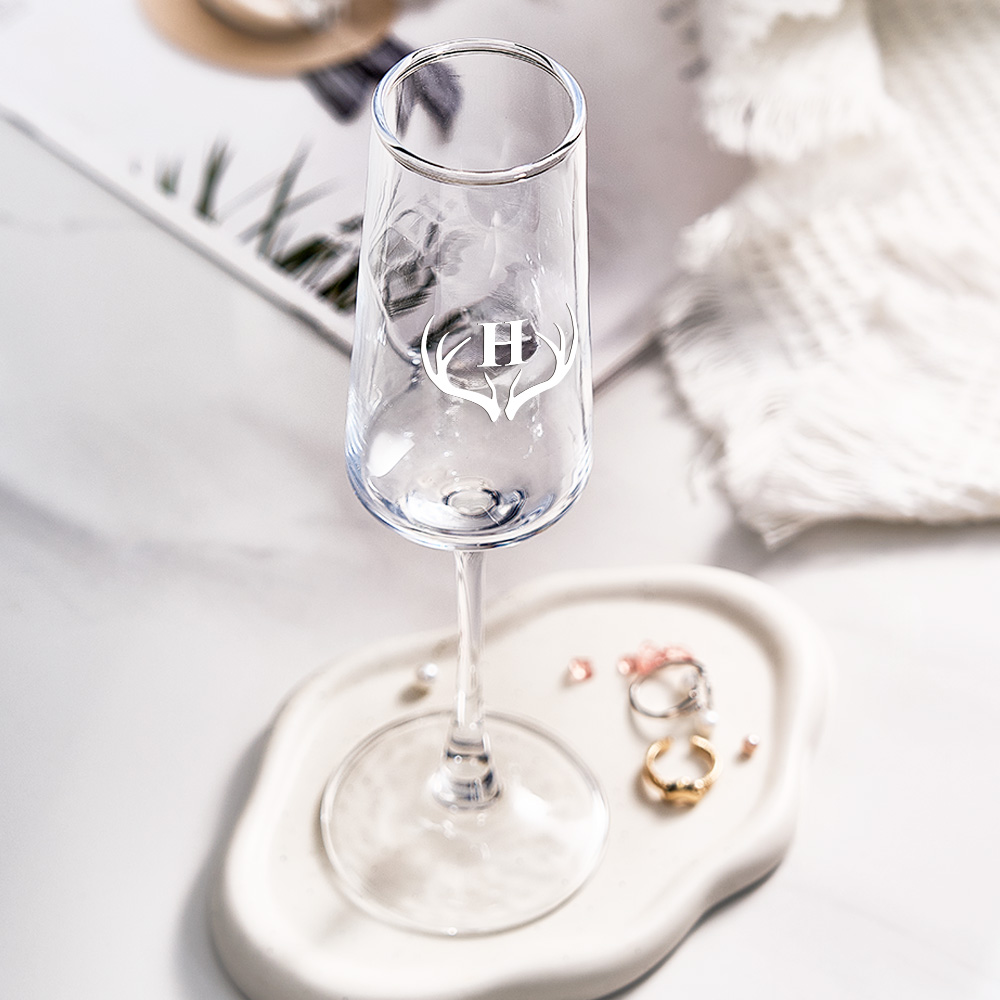 Engraved Champagne Glasses, Personalized Wedding Glasses, Toasting Glasses, Bridesmaid and Groomsman Glasses, Wedding Party Favors