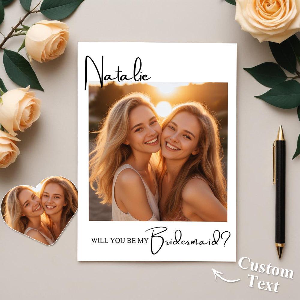 Personalized Bridesmaid Proposal Card Bridesmaid Card -