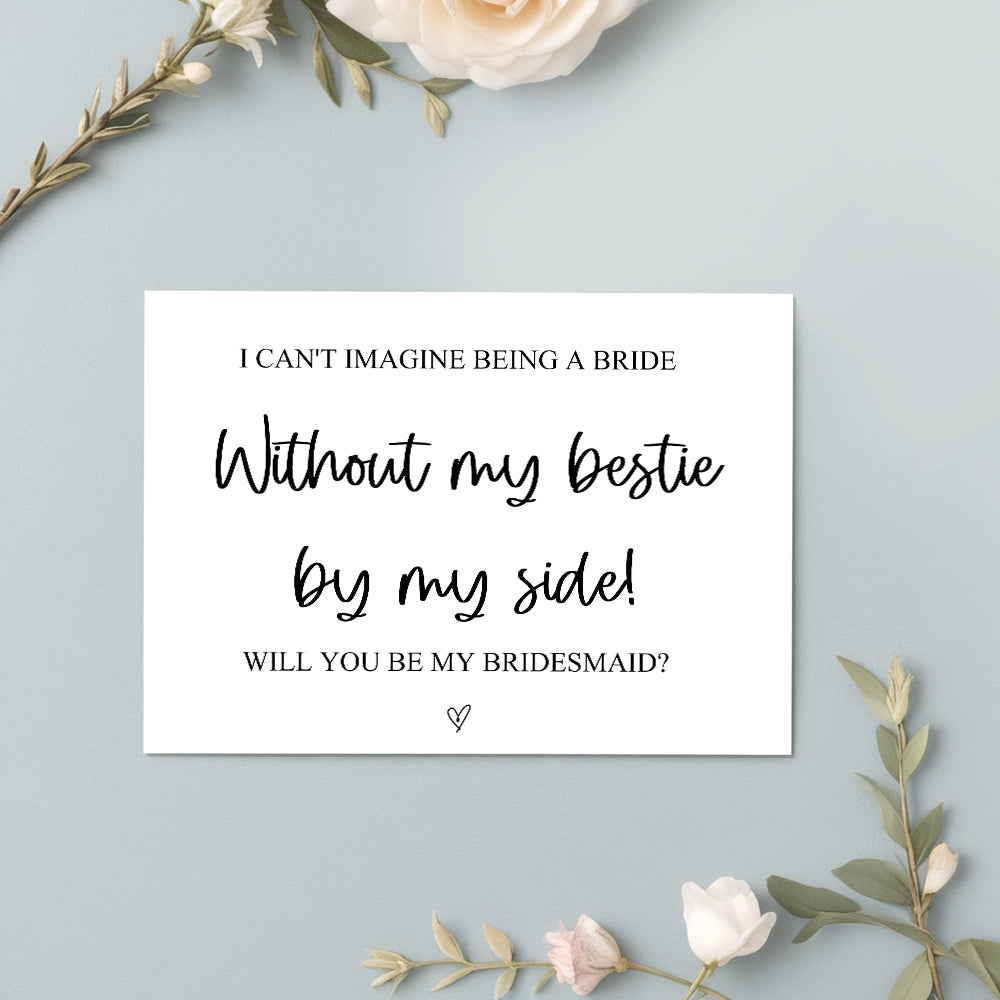 Will You Be My Bridesmaid Card Bridesmaid Proposal Card
