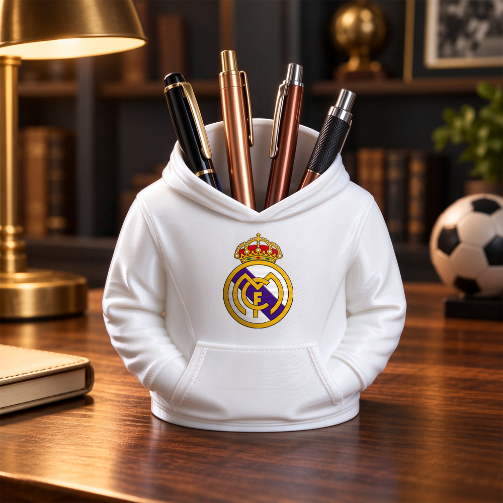 Euro Football Hoodie Pen Holder 3D Printed Team Desk Organizer - 