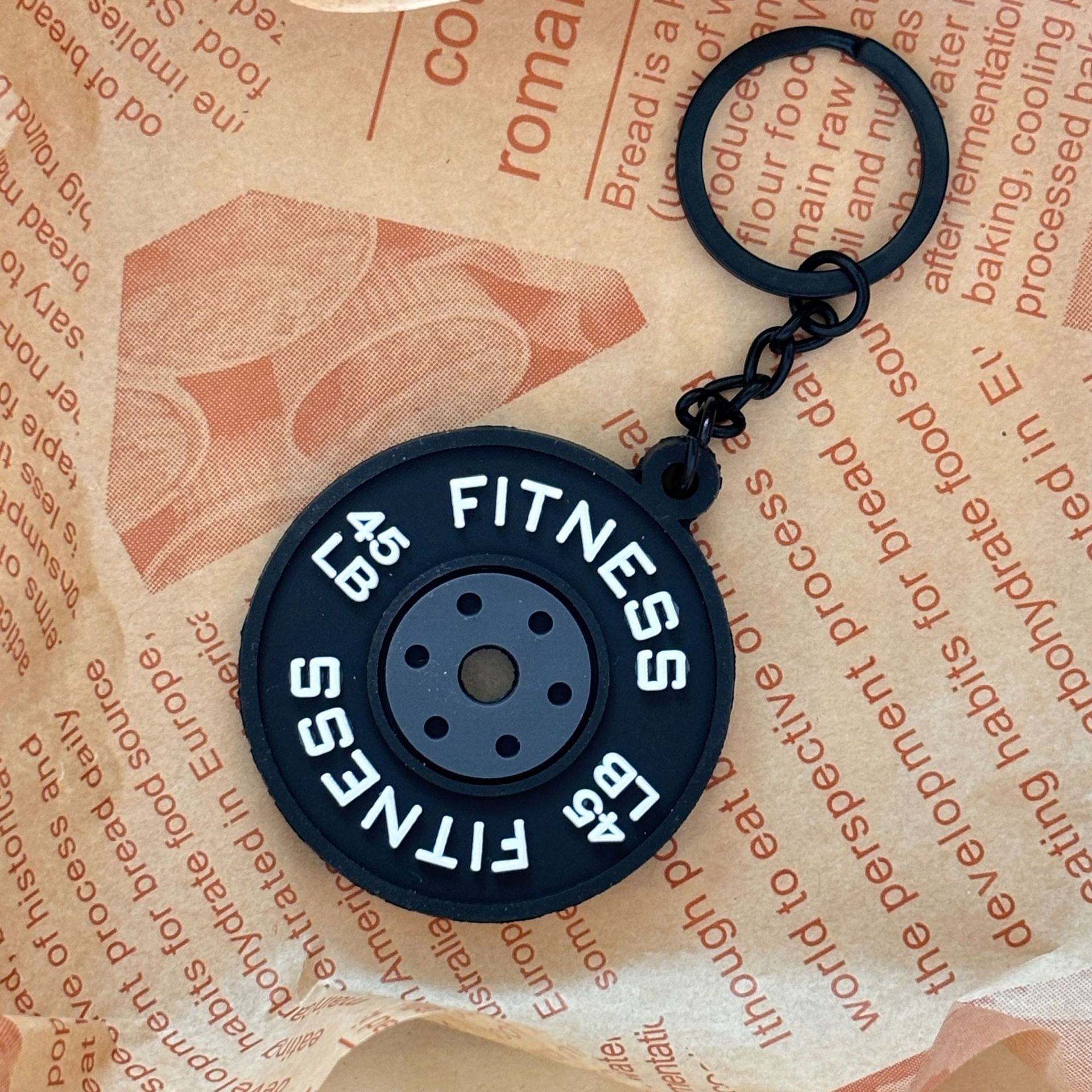 Weightlifting Weight Plates Keychain Accessories Equipment Pendant Metal Mini Backpack Keychain - CustomFaceStickers