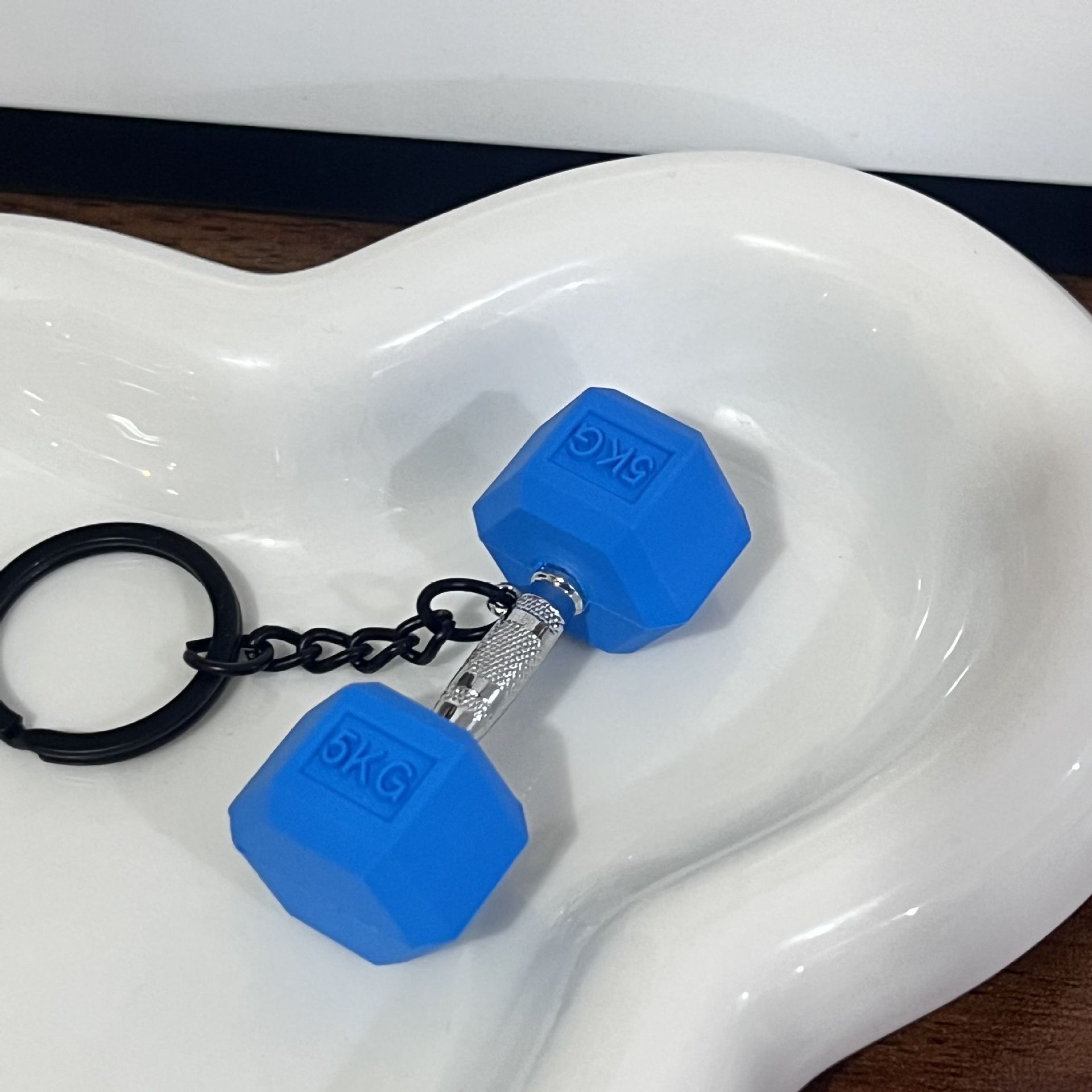 Weightlifting Dumbbells Keychain Accessories Equipment Mini Keychain - CustomFaceStickers