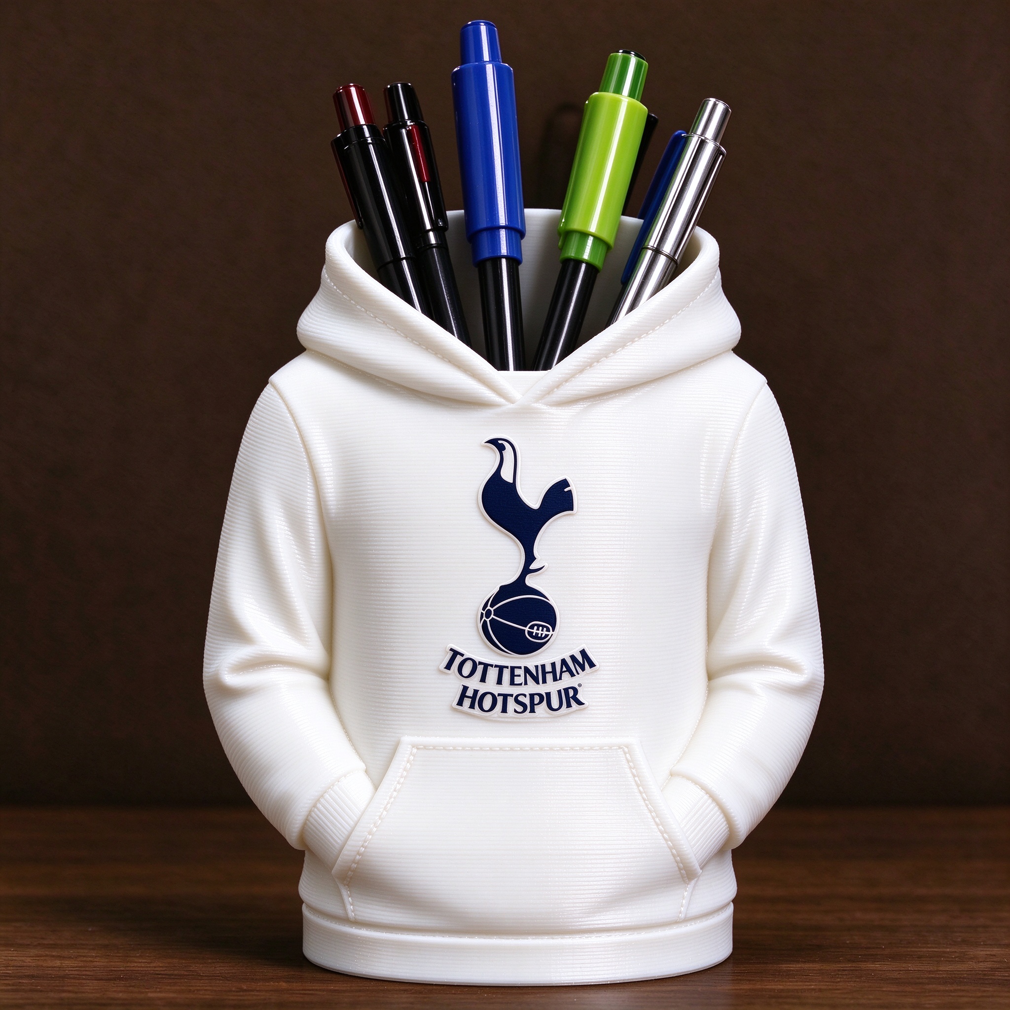 UK Football Hoodie Pen Holder 3D Printed Desk Organizer Soccer Fan Gift