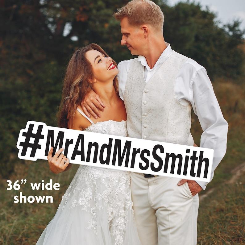Hashtag Wedding Sign is the perfect Social Media Sign, Photo Booth Prop, Party Prop