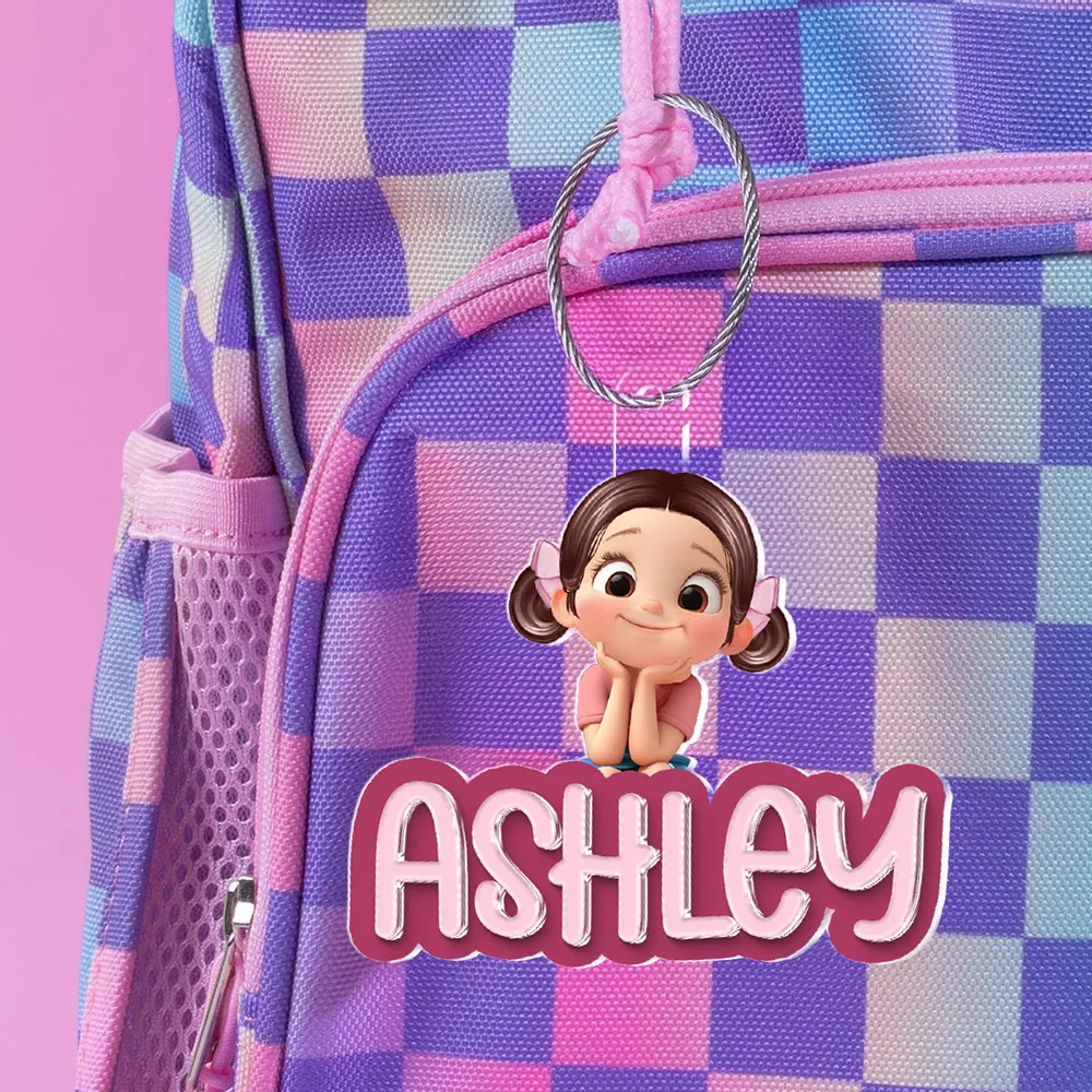 Name Tag for Backpack, Lunch Bag, Pencil Bag, Personalized Gift for Kids Boys Girls, Back to School Name Tag