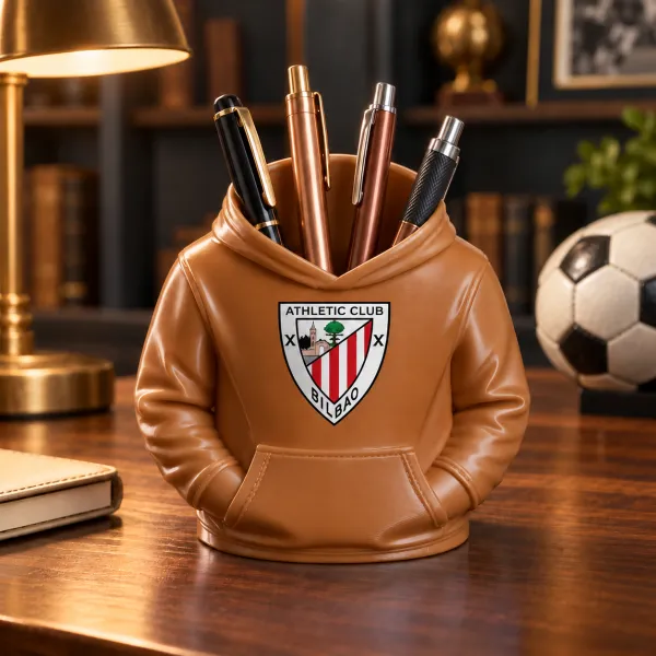 Spain Football Hoodie Pen Holder 3D Printed Desk Organizer Soccer Fan Gift