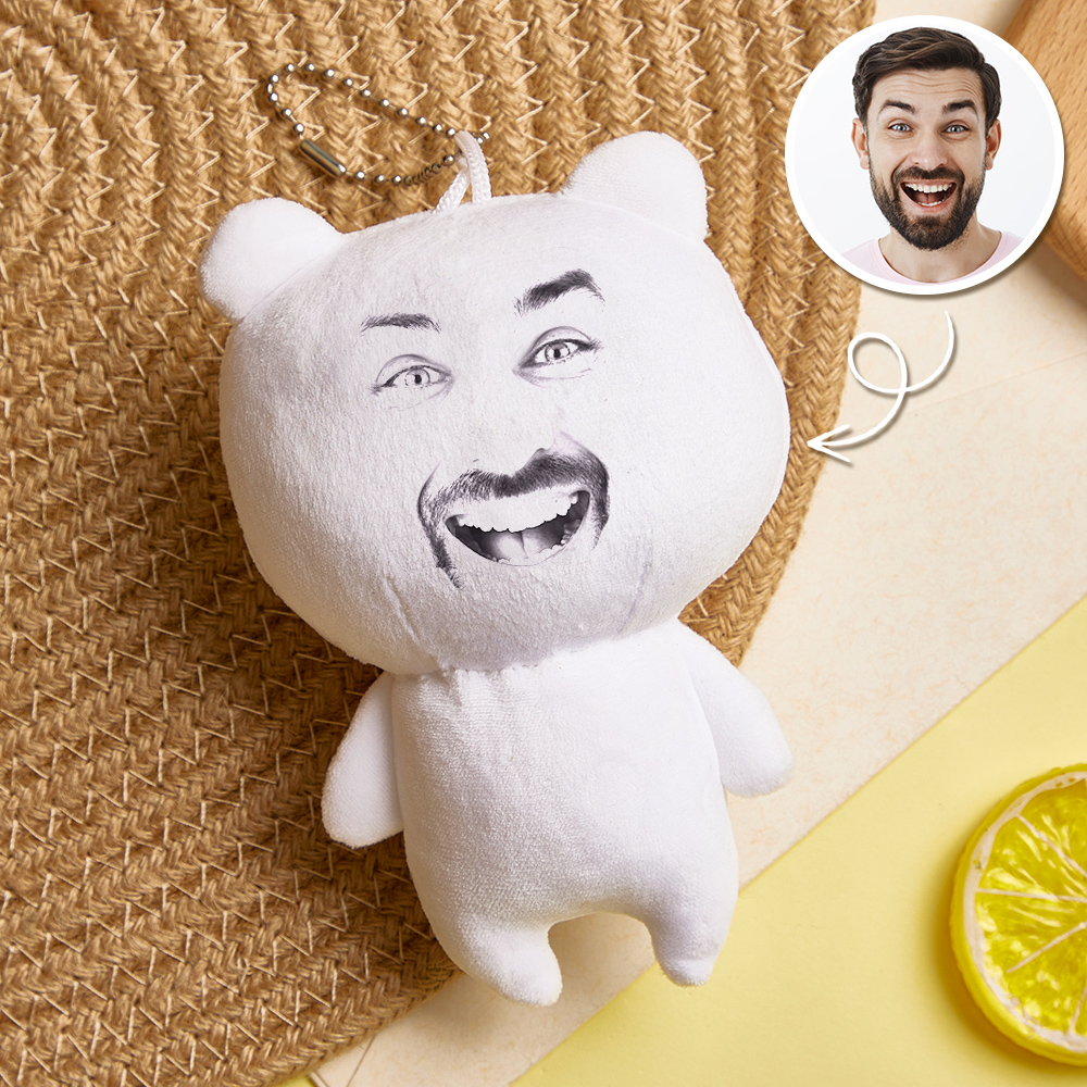 Custom Face Expression Funny Plush Doll Bag Charm Gifts for Him Her