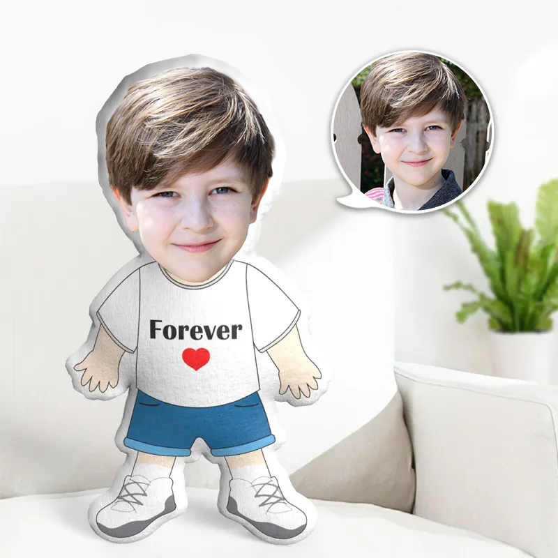 My Face Pillow Custom Photo Pillow Personalized MiniMe Pillow  Message Pillow Gifts for Her - Forever Love