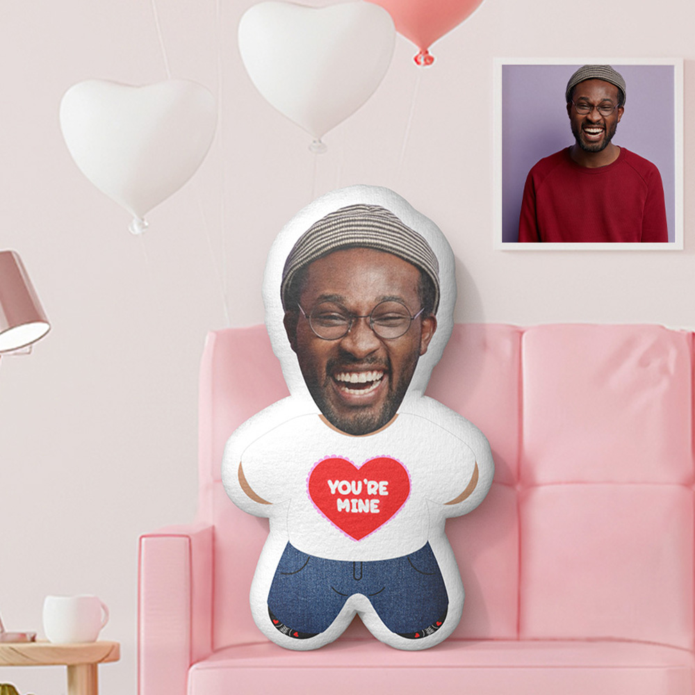 Custom Minime Throw Pillow YOU ARE MINE! Personalized Photo Minime Pillow - 