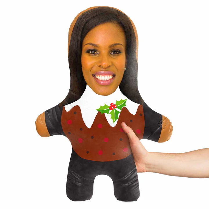 Christmas Pudding Suit Girlfriend Custom Face Photo Pillow Xmas MiniMe Pillow Christmas Gift