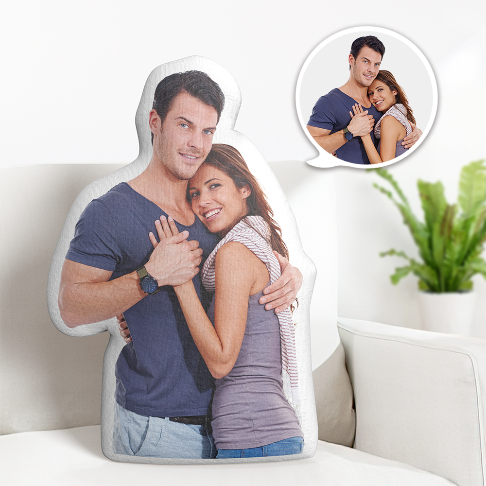 Unique Couple's Portrait Cushion Custom Face Design Pillows