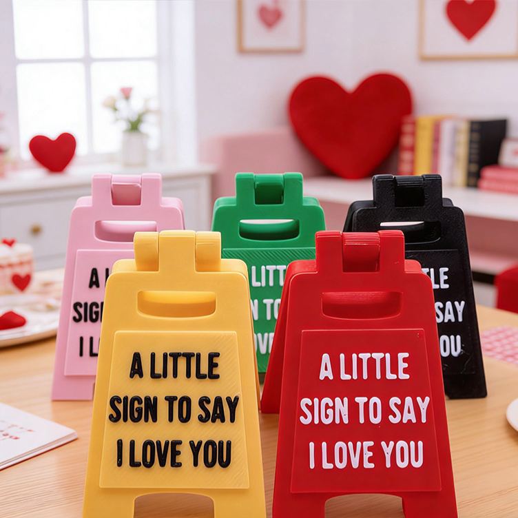 Personalized Girlfriend A Little Sign To Say I Love You Mini Love Sign Custom Multiple Colors 3D Printed A-frame Sign Valentine's Day Gift for Her - 