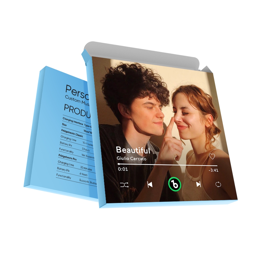Customized Box With Your Photo - Blue - 