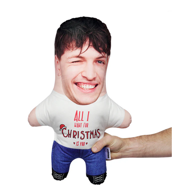All I Want for Christmas Is You Custom Face Photo Pillow Xmas MiniMe Pillow Christmas Gift