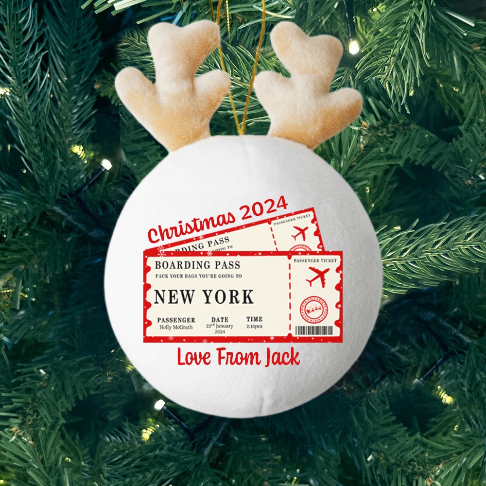 Your Dog- Personalised Fabric Christmas Ornament - 