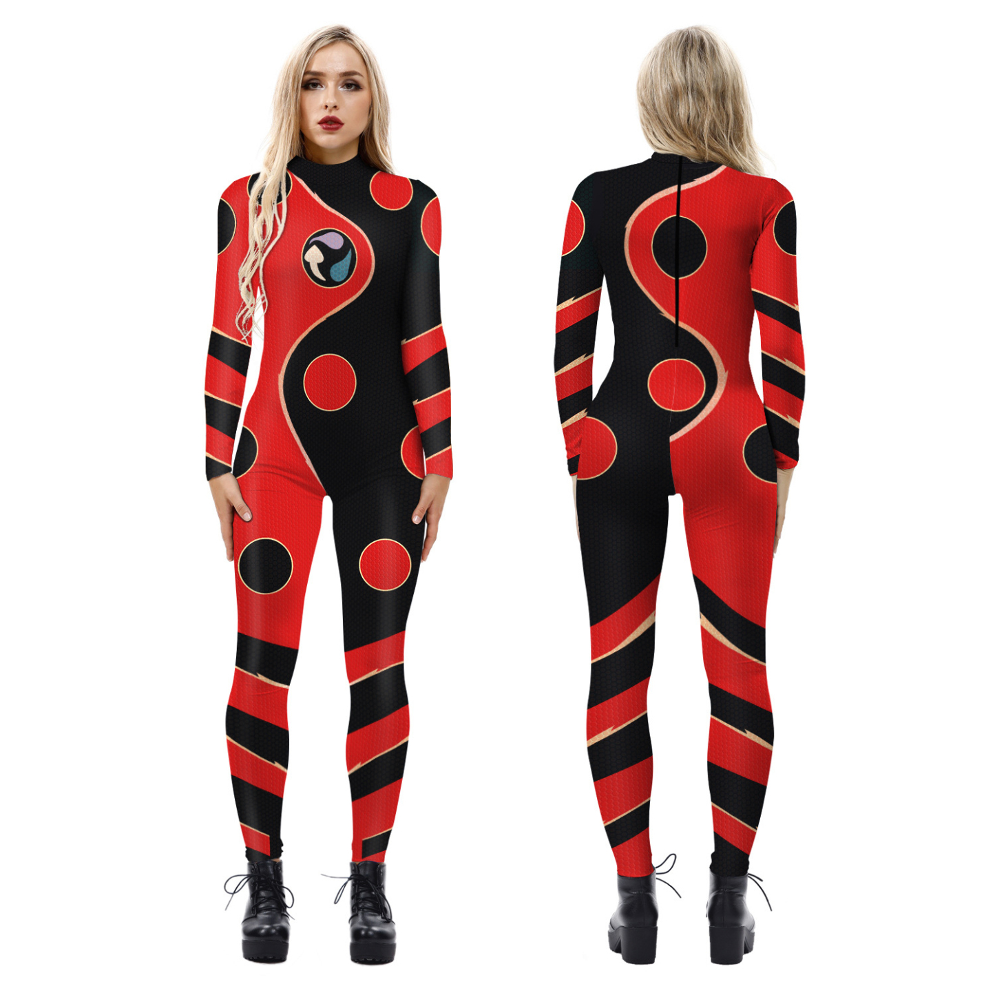Miraculous Ladybug Movie Jumpsuit Halloween Party Cosplay Costume for