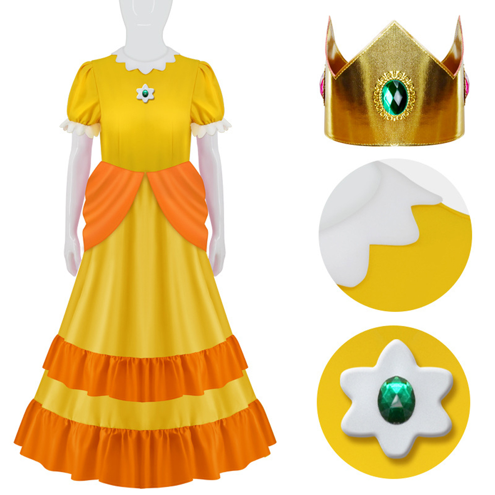 Super Mario Galaxy Rosalina Peach Princess Halloween Carnival Suit Cosplay Costumes