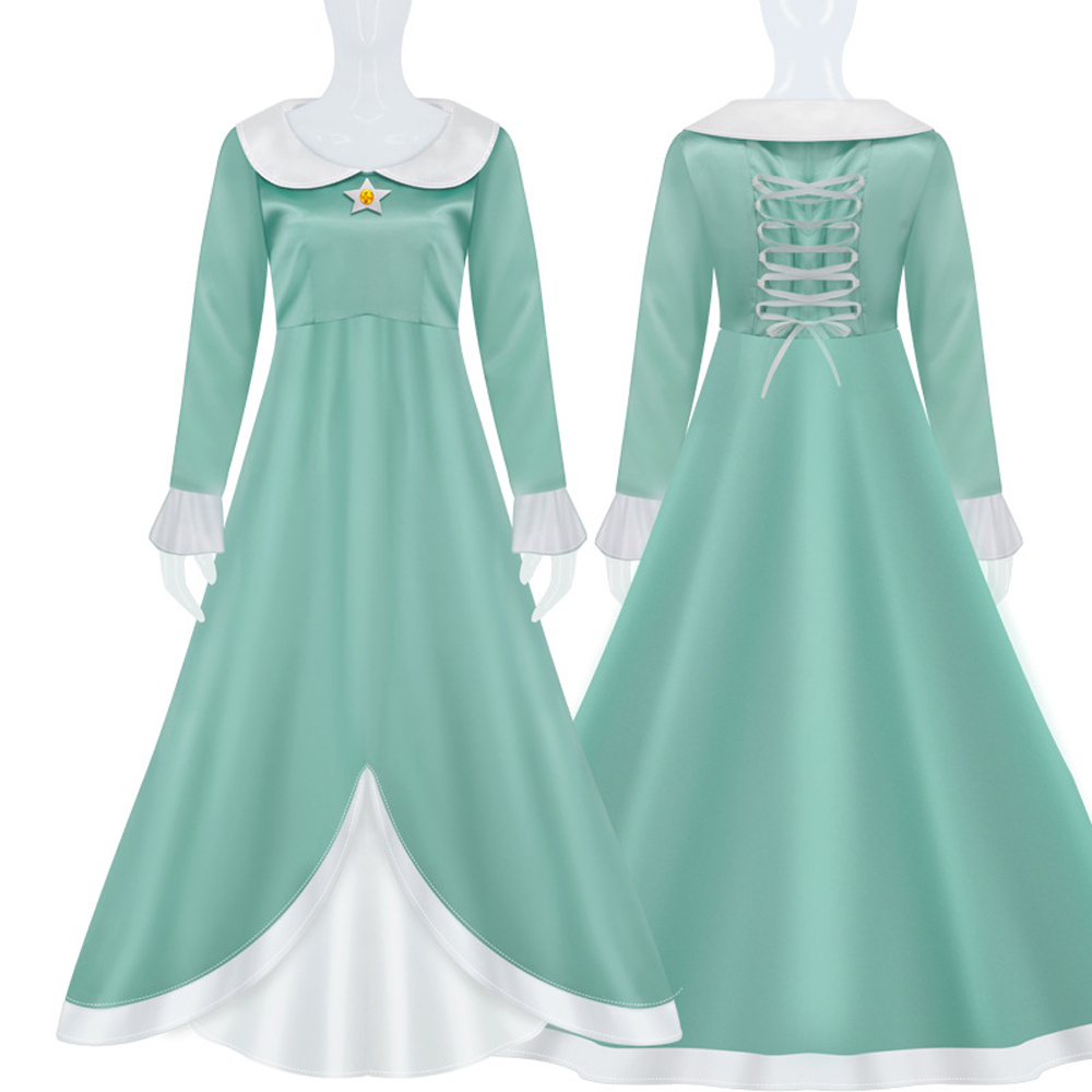 Super Mario Galaxy Rosalina Peach Princess Halloween Carnival Suit Cosplay Costumes