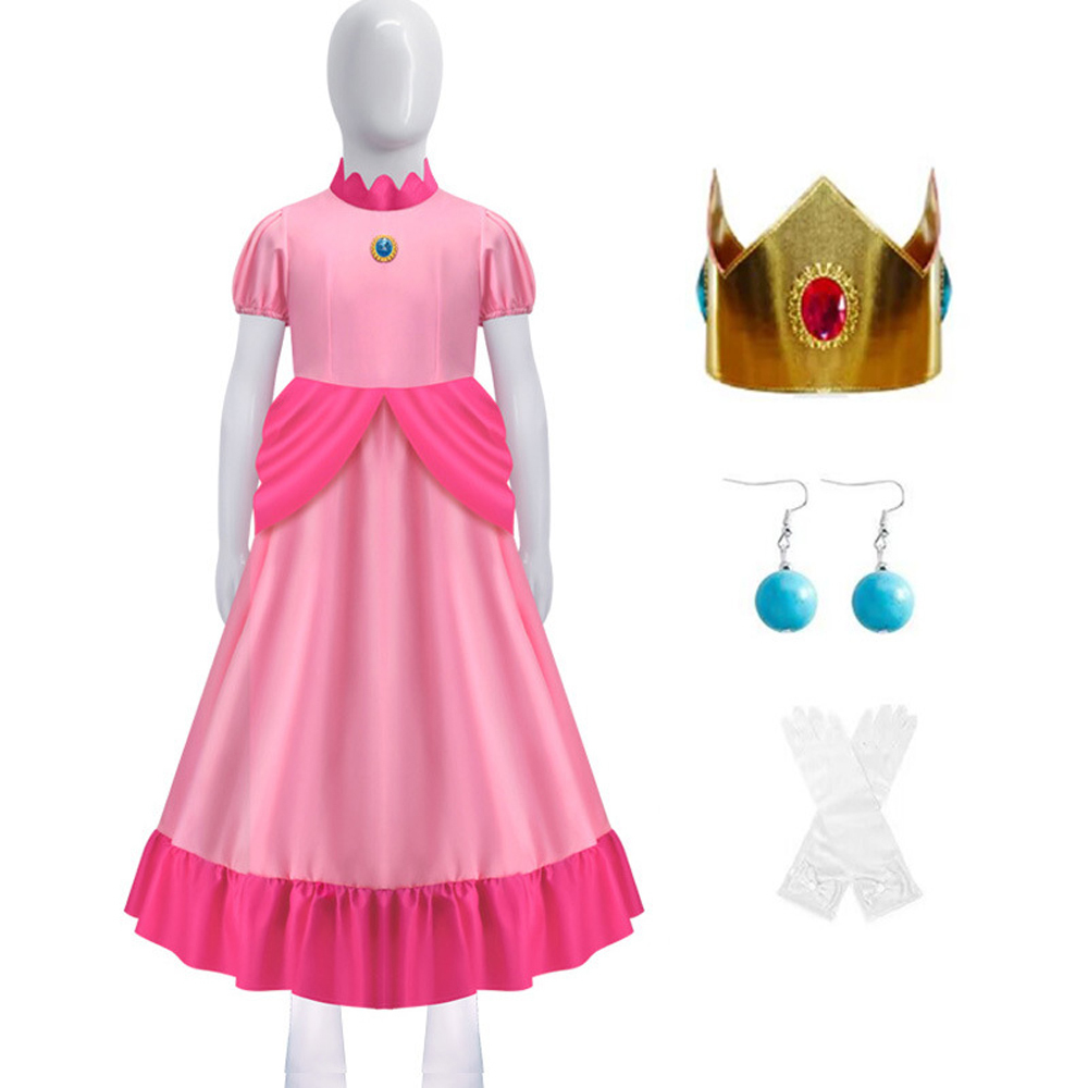 Super Mario Galaxy Rosalina Peach Princess Halloween Carnival Suit Cosplay Costumes