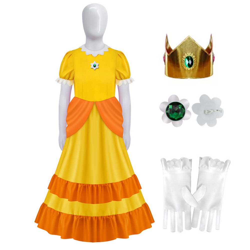 Super Mario Galaxy Rosalina Peach Princess Halloween Carnival Suit Cosplay Costumes