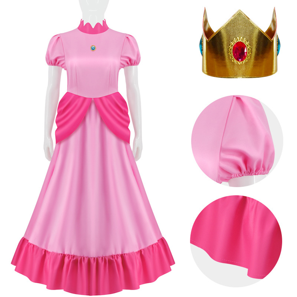 Super Mario Galaxy Rosalina Peach Princess Halloween Carnival Suit Cosplay Costumes